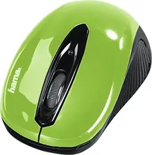 Hama AM-7300 wireless mouse apple green/black, USB