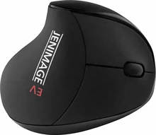 Jenimage Ergo vertical ergonomic mouse wireless right black, USB