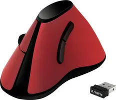 LogiLink Typhoon wireless Ergonomic vertical Mouse, red, USB