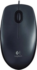 Logitech M100 V2 Refresh Optical Mouse dark grey, USB