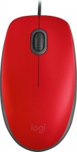 Logitech M110 Silent red, USB