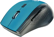 Manhattan Curve wireless Mouse blue/black, USB