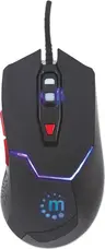 Manhattan Gaming-mouse with LEDs, black/red, USB