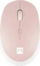 Natec Harrier 2 wireless Mouse white/pink, Bluetooth