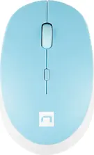 Natec Harrier 2 wireless Mouse white/blue, Bluetooth