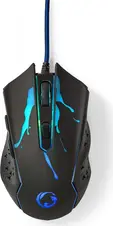 Nedis Gaming Mouse 3600dpi, black, USB