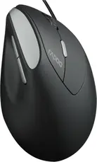 Rapoo EV200 Ergonomic wired Mouse black/silver, USB