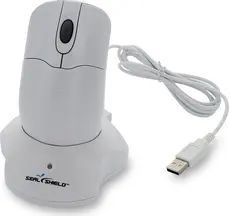 Seal Shield Silver Storm Waterproof wireless Medical Mouse white, AES128 encryption, USB