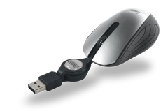 Sweex MI181 Pocket Mouse silver, USB