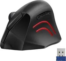 TeckNet 2.4G vertical wireless, black, USB