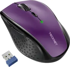 TeckNet Classic 2.4G wireless, purple, USB