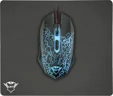 Trust Gaming GXT 783 Izza Gaming Mouse + mousepad, black, USB