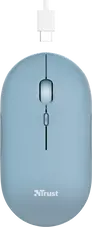 Trust puck wireless Mouse blue, USB/Bluetooth