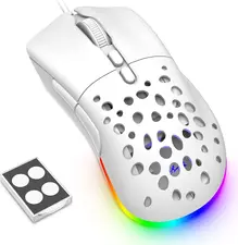 Ziyou long D19 RGB Gaming Mouse white, USB