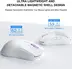 Ajazz AJ199 Ultralight Gaming Mouse white, USB