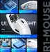 Attack Shark R1 wireless Gaming Mouse red, USB/Bluetooth
