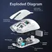 Attack Shark X11 wireless Gaming Mouse black, incl. Grip Tape, USB/Bluetooth