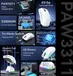 Attack Shark X11 wireless Gaming Mouse white, USB/Bluetooth