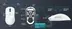 Attack Shark X3 wireless Gaming Mouse red, incl. Grip Tape, USB/Bluetooth