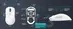 Attack Shark X3 wireless Gaming Mouse lilac, incl. Grip Tape, USB/Bluetooth