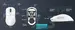 Attack Shark X3 wireless Gaming Mouse white, incl. Grip Tape, USB/Bluetooth
