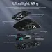 Attack Shark X3Pro wireless Gaming Mouse red, USB/Bluetooth