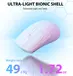 Attack Shark X5 wireless Gaming Mouse white, USB/Bluetooth