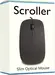 CiT Scroller Slim Optical wired Mouse, USB