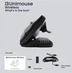 Contour Design UniMouse wireless vertical mouse, black matte, left hander, USB/Bluetooth