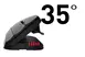 Contour Design UniMouse wireless vertical mouse, black matte, right hander, USB/Bluetooth