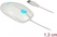 DeLOCK LED mouse white, USB