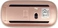 DeLOCK desktop mouse white/rose gold, USB