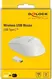 DeLOCK wireless USB-C mini mouse white, USB-C