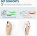 DeLUX Seeker wireless Ergonomic vertical Mouse, white, USB/Bluetooth