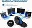 DeLUX Seeker wireless Ergonomic vertical Mouse, black, USB/Bluetooth