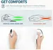 DeLUX Seeker wireless Ergonomic vertical Mouse, white, USB