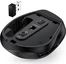 Genius Ergo 9000S wireless Bluetooth mini Ergo Silent Mouse Champagne titanium, USB/Bluetooth