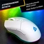 Klim Blaze Pro rechargeable wireless RGB with charging station, white, USB