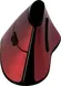 LogiLink Typhoon wireless Ergonomic vertical Mouse, red, USB