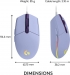 Logitech G203/G102 Lightsync Lilac, USB