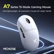 MCHOSE A7 Pro 8K Lightweight wireless Gaming Mouse, white, USB/Bluetooth