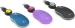 NGS Sin Laptop Mouse with Retractable cable black, USB
