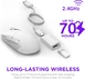 NZXT lift elite wireless, 4K/8K Polling, matte white, USB