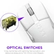 NZXT lift elite wireless, 4K/8K Polling, matte white, USB