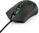 Nedis wired Gaming Mouse with 12 lighting modes, black, USB