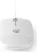 Nedis wired Optical Mouse, white, USB