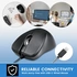 Perixx PERIMICE-221C Silent Ergonomic Mouse, black, USB-C
