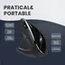 Perixx PERIMICE-713 L, black, vertical, left hander, USB