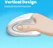 Perixx PERIMICE-713, white, vertical, right hander, USB