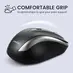 Perixx PERIMICE-721 IB wireless Ergonomic Mouse black/silver, USB